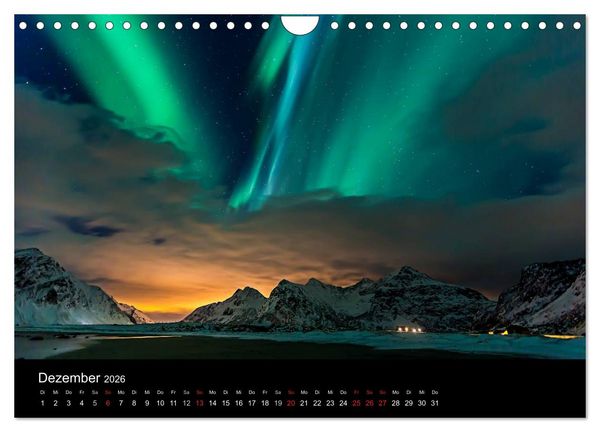 Produktbild: Norwegen, Landschaften in Schnee und Eis (Wandkalender 2026 DIN A4 quer), CALVENDO Monatskalender