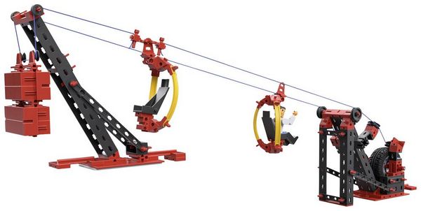 Produktbild: Fischertechnik 564068 - ADVANCED Seilbahn / Cable Car, 3 Modelle, 269 Bauteile, Konstruktionsbaukasten