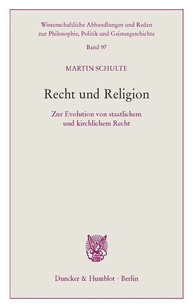 Produktbild: Recht und Religion.