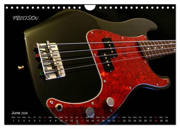 Produktbild: ROCK GUITARS put into the spotlight (Wall Calendar 2026 DIN A4 landscape), CALVENDO 12 Month Wall Calendar