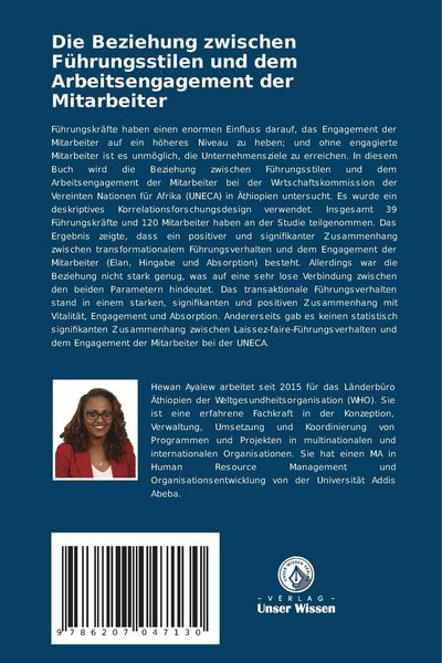 Produktbild: Die Beziehung zwischen F&uuml;hrungsstilen und dem Arbeitsengagement der Mitarbeiter