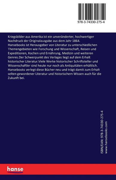 Produktbild: Kriegsbilder aus Amerika