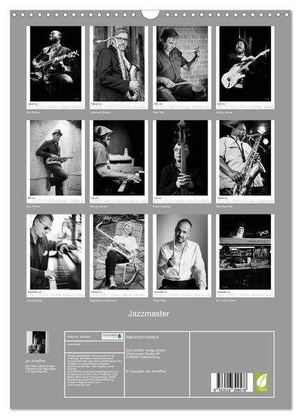 Produktbild: Jazzmaster (Wandkalender 2026 DIN A3 hoch), CALVENDO Monatskalender