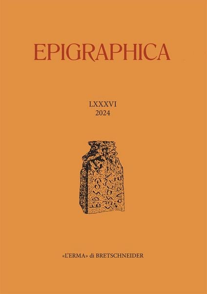 Produktbild: Epigraphica. LXXXVI, 2024