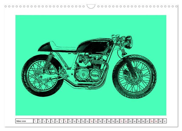Produktbild: Motor Craft Motorr&auml;der (Wandkalender 2026 DIN A3 quer), CALVENDO Monatskalender
