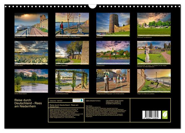 Produktbild: Reise durch Deutschland - Rees am Niederrhein (Wandkalender 2026 DIN A3 quer), CALVENDO Monatskalender