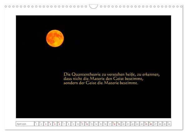 Produktbild: Quantenphysikalischer Nachdenk-Kalender (Wandkalender 2026 DIN A3 quer), CALVENDO Monatskalender