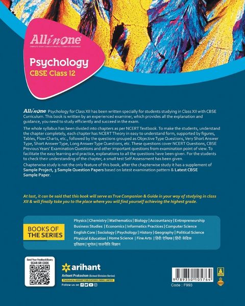 Produktbild: All In One Class 12th Psychology for CBSE Exam 2024