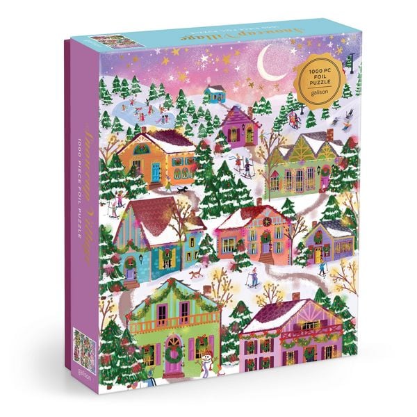 Produktbild: Joy Laforme Snowcap Village 1000 Piece Foil Puzzle