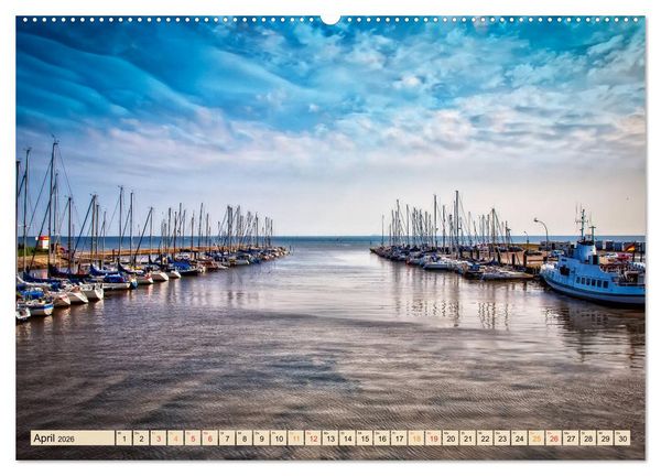 Produktbild: Friesland - Watt und Nordsee (hochwertiger Premium Wandkalender 2026 DIN A2 quer), Kunstdruck in Hochglanz