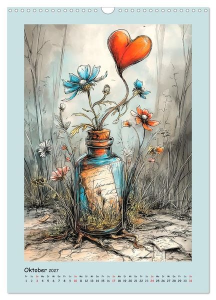 Produktbild: Kleine Wunder. Fantasie zwischen Zeit, Herz und Poesie (Wandkalender 2027 DIN A3 hoch), CALVENDO Monatskalender