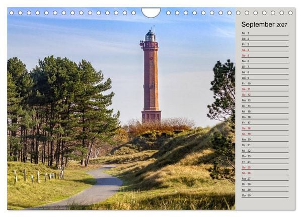 Produktbild: NORDERNEY Geburtstagskalender mit Planerfunktion (Wandkalender 2027 DIN A4 quer), CALVENDO Monatskalender
