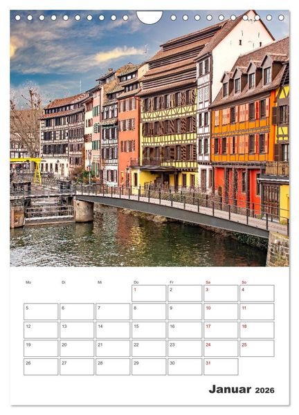 Produktbild: Stra&szlig;burg - Urlaubsplaner (Wandkalender 2026 DIN A4 hoch), CALVENDO Monatskalender