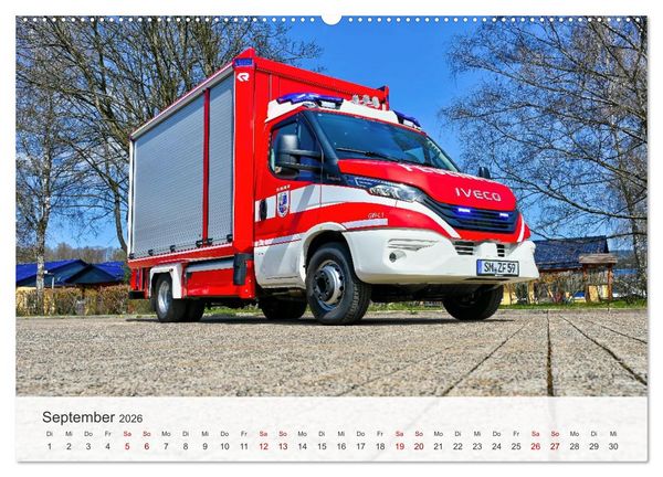 Produktbild: Einsatzfahrzeuge 112 (hochwertiger Premium Wandkalender 2026 DIN A2 quer), Kunstdruck in Hochglanz