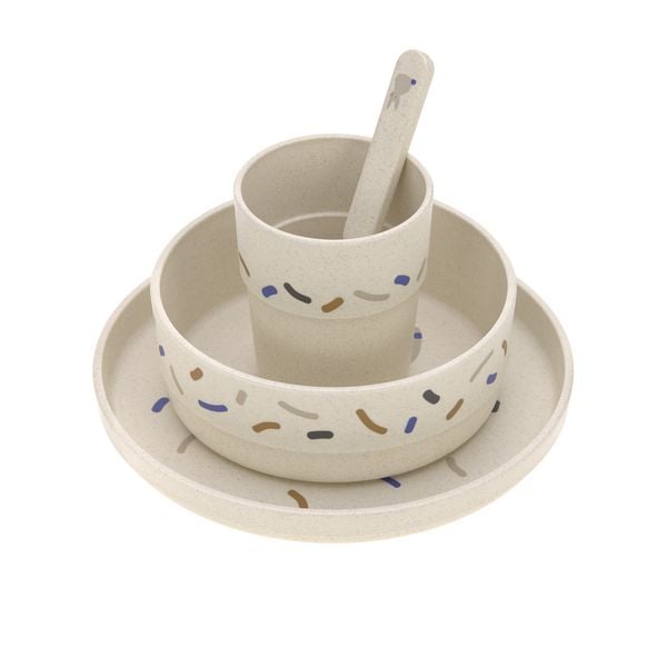 Produktbild: Dish Set PP/Cellulose Little Mateys royal blue