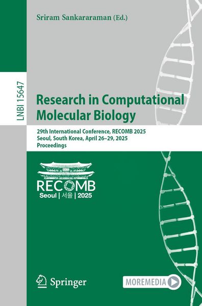 Produktbild: Research in Computational Molecular Biology