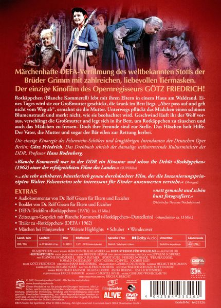 Produktbild: Rotk&auml;ppchen (1962) (Filmjuwelen / DEFA-M&auml;rchen)