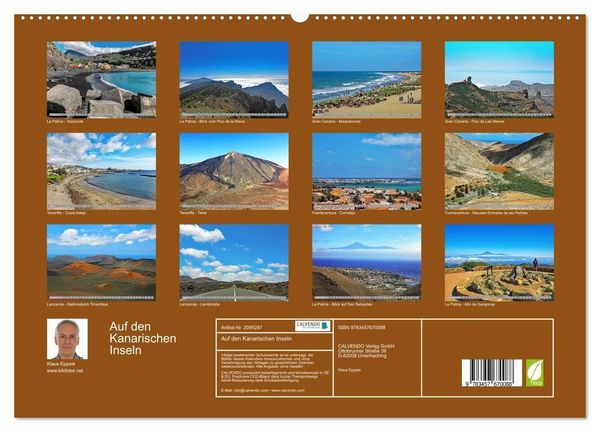 Produktbild: Auf den Kanarischen Inseln (hochwertiger Premium Wandkalender 2026 DIN A2 quer), Kunstdruck in Hochglanz