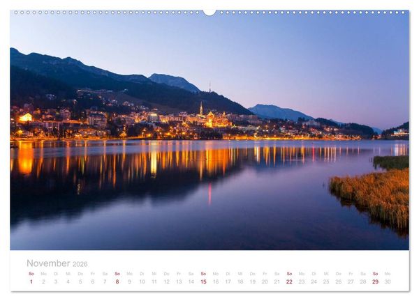 Produktbild: Graub&uuml;nden Engadin 2026 (hochwertiger Premium Wandkalender 2026 DIN A2 quer), Kunstdruck in Hochglanz