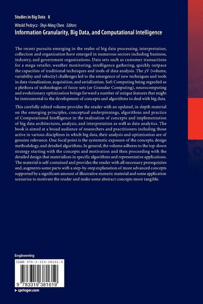 Produktbild: Information Granularity, Big Data, and Computational Intelligence