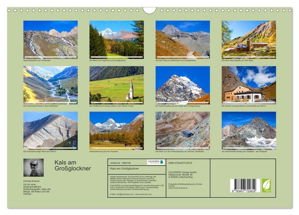 Produktbild: Kals am Gro&szlig;glockner (Wandkalender 2026 DIN A3 quer), CALVENDO Monatskalender