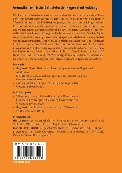Produktbild: Gesundheitswirtschaft als Motor der Regionalentwicklung