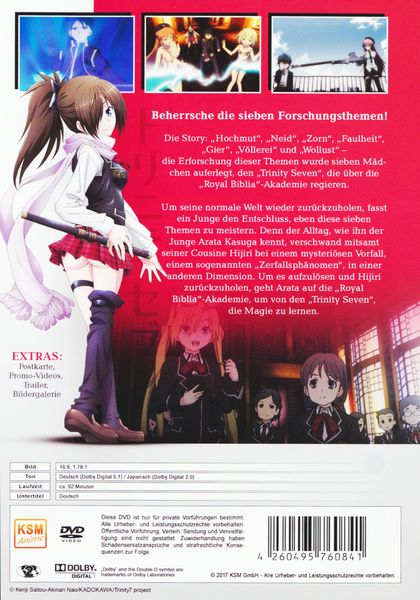 Produktbild: Trinity Seven Vol. 1 - Episode 01-04 - im Sammelschuber