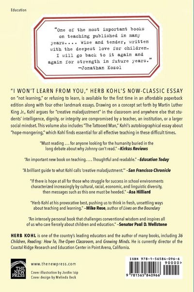 Produktbild: I Won't Learn from You