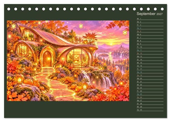 Produktbild: M&auml;rchenh&auml;user von morgen (Tischkalender 2027 DIN A5 quer), CALVENDO Monatskalender