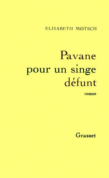 Produktbild: Pavane pour un singe d&eacute;funt