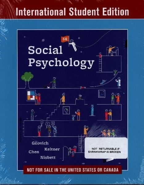 Produktbild: Gilovich, T: Social Psychology