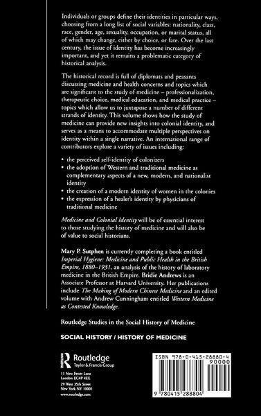 Produktbild: Medicine and Colonial Identity