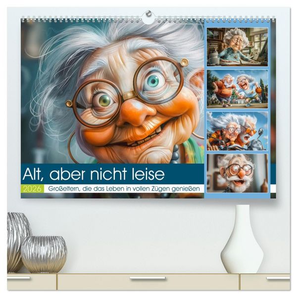 Produktbild: Alt, aber nicht leise (hochwertiger Premium Wandkalender 2026 DIN A2 quer), Kunstdruck in Hochglanz