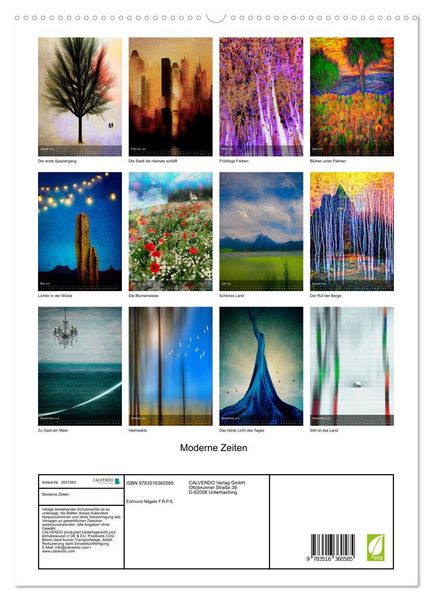 Produktbild: Moderne Zeiten (hochwertiger Premium Wandkalender 2026 DIN A2 hoch), Kunstdruck in Hochglanz