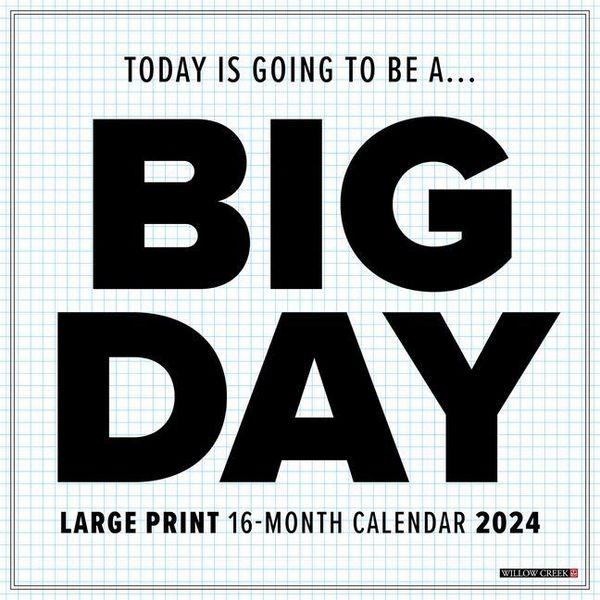 Produktbild: Willow Creek Press: Big Day 2024 12 X 12 Wall Calendar