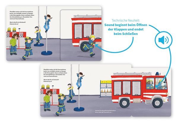 Produktbild: Mein Klapp-Sound-Buch: Tat&uuml;tata, die Feuerwehr ist da!