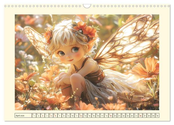 Produktbild: Zauberhaftes Elfenland. Die duftige Welt der Naturgeister (Wandkalender 2026 DIN A3 quer), CALVENDO Monatskalender