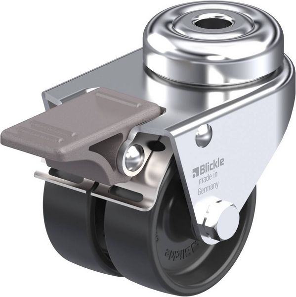 Produktbild: Blickle 276394 LMDA-POA 50G-FI Doppel-Lenkrolle Rad-Durchmesser: 50 mm Tragf&auml;higkeit (max.): 80 kg 1 St.