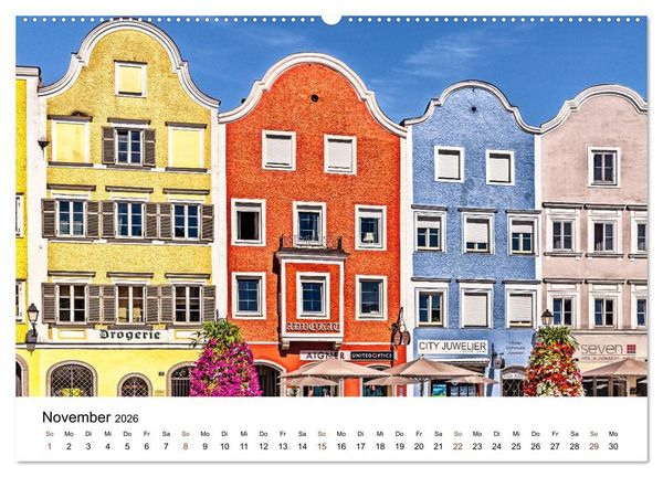 Produktbild: Sonniges Sch&auml;rding, Barockstadt am Inn (Wandkalender 2026 DIN A2 quer), CALVENDO Monatskalender