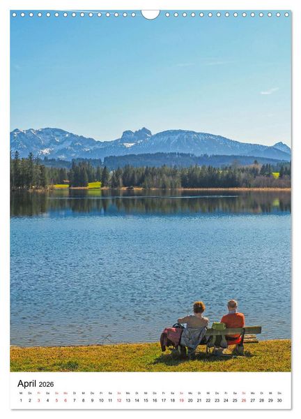Produktbild: Allg&auml;u, Berge, Wiesen, Seen und K&uuml;he. (Wandkalender 2026 DIN A3 hoch), CALVENDO Monatskalender