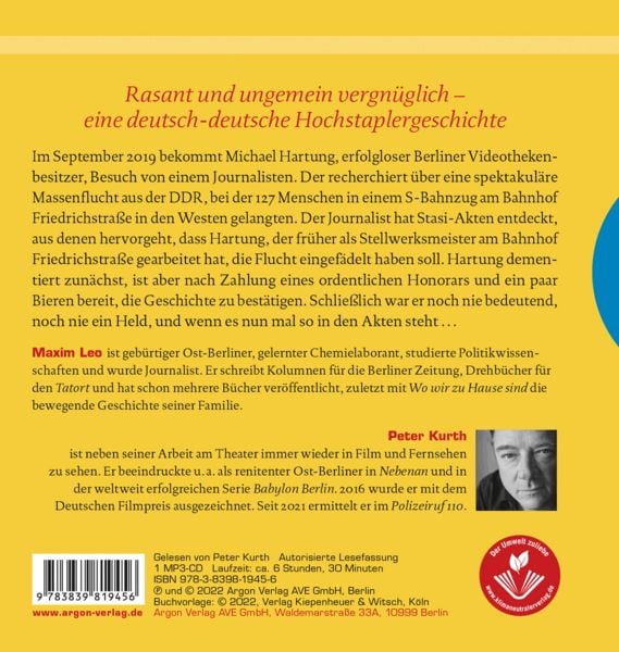 Produktbild: Der Held vom Bahnhof Friedrichstra&szlig;e