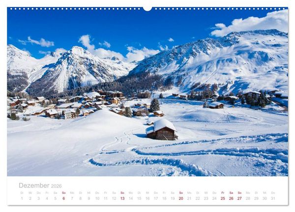 Produktbild: Graub&uuml;nden Engadin 2026 (hochwertiger Premium Wandkalender 2026 DIN A2 quer), Kunstdruck in Hochglanz