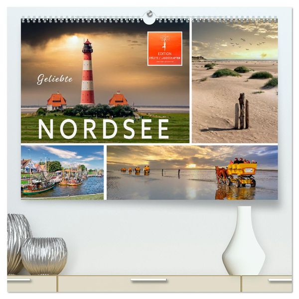 Geliebte Nordsee (hochwertiger Premium Wandkalender 2025 DIN A2 quer), Kunstdruck in Hochglanz