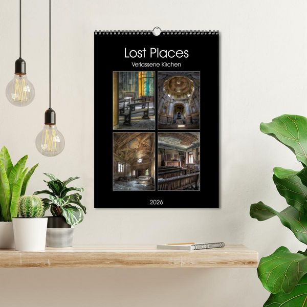 Produktbild: Lost Places - Verlassene Kirchen (Wandkalender 2026 DIN A3 hoch), CALVENDO Monatskalender