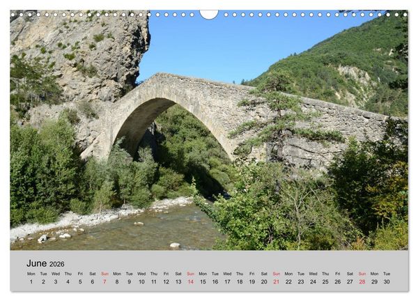 Produktbild: Historic Bridges of Provence (Wall Calendar 2026 DIN A3 landscape), CALVENDO 12 Month Wall Calendar
