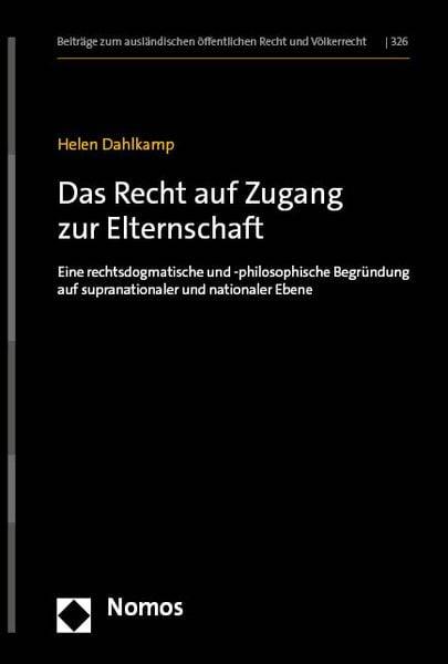 Produktbild: Das Recht auf Zugang zur Elternschaft