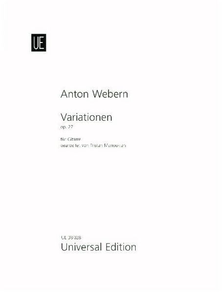 Produktbild: Webern, A: Variationenop. 27. f&uuml;r Gitarre
