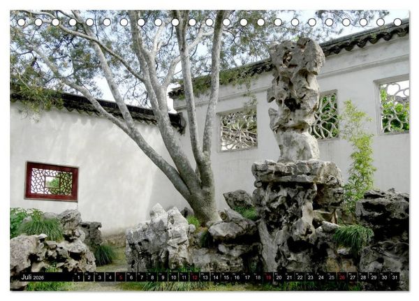 Produktbild: Im chinesischen Garten (Tischkalender 2026 DIN A5 quer), CALVENDO Monatskalender