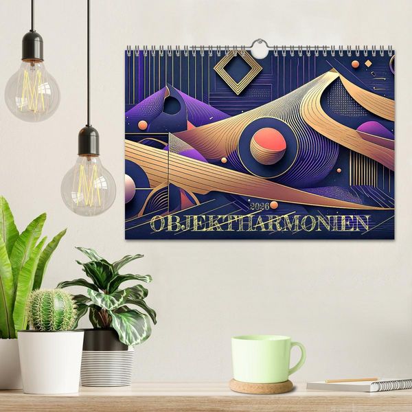 Produktbild: Objektharmonien (Wandkalender 2026 DIN A4 quer), CALVENDO Monatskalender