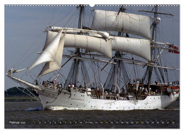Produktbild: Analoge Fotografie Tall Ships Sail 1995 Bremerhaven (hochwertiger Premium Wandkalender 2026 DIN A2 quer), Kunstdruck in Hochglanz